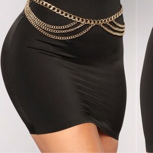 Cute gold chunky waist belt